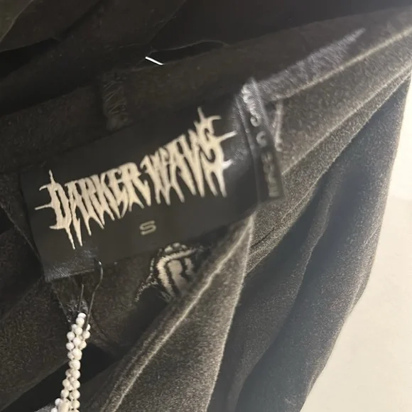 Darker Wavs FREQUENCY ASYMMETRICAL HOODED MINI DRESS - Picture 3 of 3